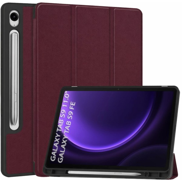 Фото - Чехол для планшета BeCover Flexible TPU Mate for Samsung Galaxy Tab S9 (SM-X710/SM-X716)/S9 FE (SM-X510/SM-X516B) 11.0" Red Wine (715583)